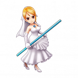 画像ギャラリー No.002のサムネイル画像 / 「ONE PIECE サウザンドストーム」,イベント「6月の花嫁」が開催。ウェディング衣装の「ナミ」「ロビン」が登場