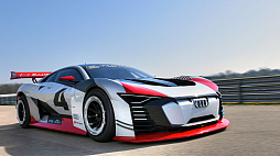 画像ギャラリー No.004のサムネイル画像 / 「グランツーリスモSPORT」,現実のサーキットを走る「アウディ e-tron ビジョン グランツーリスモ」が発表。ゲーム内にも新規収録へ