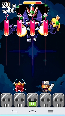 画像ギャラリー No.004のサムネイル画像 / 落下したブロックを足場にして登って行くスマホ向けアクションゲーム「Tap Rising」を紹介する「(ほぼ)日刊スマホゲーム通信」第1069回