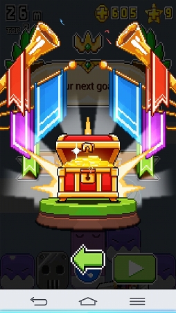 画像ギャラリー No.008のサムネイル画像 / 落下したブロックを足場にして登って行くスマホ向けアクションゲーム「Tap Rising」を紹介する「(ほぼ)日刊スマホゲーム通信」第1069回