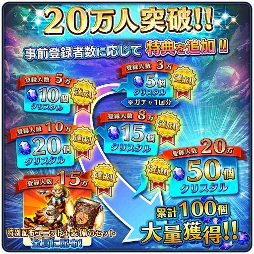 画像ギャラリー No.002のサムネイル画像 / グッスマのスマホゲーム第1弾「グランドサマナーズ」の配信日が11月30日に決定。事前登録の20万&30万突破特典も追加