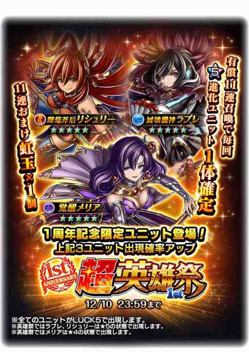 画像ギャラリー No.003のサムネイル画像 / 「グランドサマナーズ」,11月30日より配信1周年記念の超豪華キャンペーンを開催