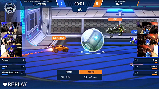画像集#011のサムネイル/「第4回全国高校eスポーツ選手権 ロケットリーグ部門」をレポート。沖縄県・N高校チーム「Nポテ」が2連覇を達成