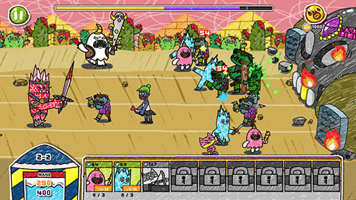 画像ギャラリー No.003のサムネイル画像 / 地球の運命はモンスター次第!? スマホ向けタワーディフェンス「モンスター VS ゾンビ」を紹介する「(ほぼ)日刊スマホゲーム通信」第1089回