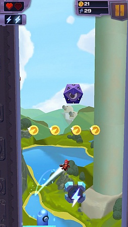 画像ギャラリー No.003のサムネイル画像 / 塔を内部から破壊せよ! iOS向けアクションゲーム「Dash Masters」を紹介する「(ほぼ)日刊スマホゲーム通信」第1106回