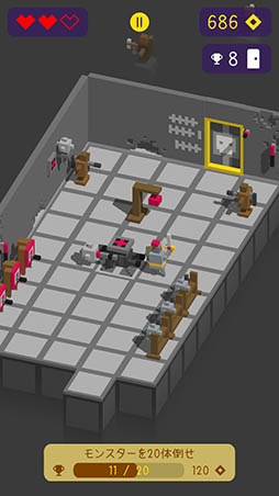 画像ギャラリー No.004のサムネイル画像 / フロアをひたすら踏破する。iOS向けアクションRPG「Looty Dungeon」を紹介する「(ほぼ)日刊スマホゲーム通信」第1122回