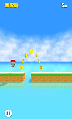 画像ギャラリー No.001のサムネイル画像 / 2種類のジャンプを使い分けてコースを走破。カジュアルゲーム「スーパーおばあちゃんズ」を紹介する「(ほぼ)日刊スマホゲーム通信」第1139回