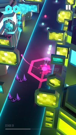 画像ギャラリー No.005のサムネイル画像 / ランニングゲームにリズム要素が加わったiOS向けアプリ「ビートレーサー」を紹介する「(ほぼ)日刊スマホゲーム通信」第1141回