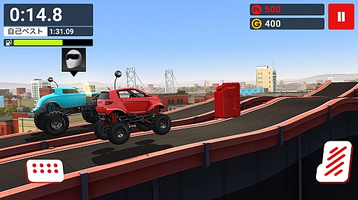 画像ギャラリー No.007のサムネイル画像 / 起伏の激しいコースを突っ走れ! スマホ向けレースゲーム「MMX Hill Climb」を紹介する「(ほぼ)日刊スマホゲーム通信」第1168回