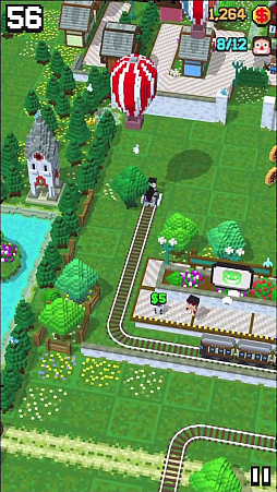 画像ギャラリー No.002のサムネイル画像 / 走るトロッコ,急げスワイプ! スマホ向けアクションゲーム「Tracky Train」を紹介する「(ほぼ)日刊スマホゲーム通信」第1185回
