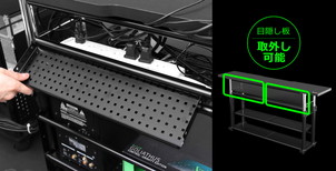 画像ギャラリー No.009のサムネイル画像 / Bauhutte,ケーブルボックスおよび収納棚付きの「拡張デスク」を発売