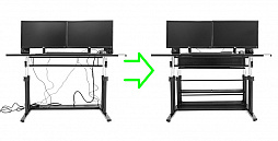 画像ギャラリー No.017のサムネイル画像 / Bauhutte,ケーブルボックスおよび収納棚付きの「拡張デスク」を発売