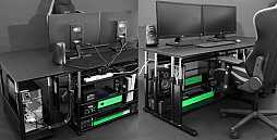 画像ギャラリー No.020のサムネイル画像 / Bauhutte,ケーブルボックスおよび収納棚付きの「拡張デスク」を発売