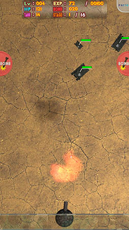 画像ギャラリー No.004のサムネイル画像 / 砲台を強化して敵戦車を迎撃。「Destroy The Tanks!」を紹介する「(ほぼ)日刊スマホゲーム通信」第1228回