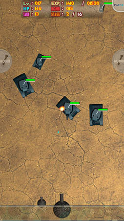 画像ギャラリー No.011のサムネイル画像 / 砲台を強化して敵戦車を迎撃。「Destroy The Tanks!」を紹介する「(ほぼ)日刊スマホゲーム通信」第1228回