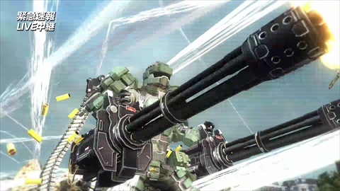 画像ギャラリー No.007のサムネイル画像 / 「地球防衛軍5」のプロモーションビデオ第2弾を紹介……のはずが緊急速報に? EDFとイミグラントが交戦する「緊急LIVE中継」が公開