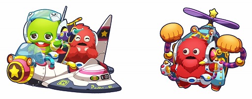 画像ギャラリー No.002のサムネイル画像 / 「エイリアンのたまご」,ガチャピンとムックが登場。50万DL突破キャンペーンも