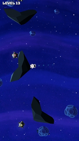 画像ギャラリー No.006のサムネイル画像 / 不運な宇宙飛行士をゴールまで導け。「Sticky Space」を紹介する「(ほぼ)日刊スマホゲーム通信」第1296回