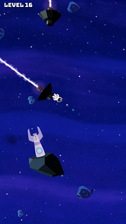 画像ギャラリー No.007のサムネイル画像 / 不運な宇宙飛行士をゴールまで導け。「Sticky Space」を紹介する「(ほぼ)日刊スマホゲーム通信」第1296回