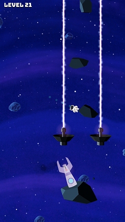 画像ギャラリー No.008のサムネイル画像 / 不運な宇宙飛行士をゴールまで導け。「Sticky Space」を紹介する「(ほぼ)日刊スマホゲーム通信」第1296回