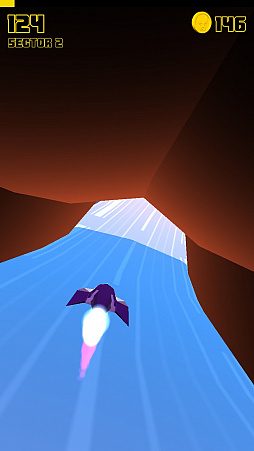 画像ギャラリー No.008のサムネイル画像 / サイバー空間でハイスピードレーシング! iOS向けアプリ「Hovercrash」を紹介する「(ほぼ)日刊スマホゲーム通信」第1310回