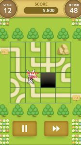 画像ギャラリー No.015のサムネイル画像 / 森の迷路を駆け抜ける,パネル入れ替えパズル「うさまっぷ」が配信開始