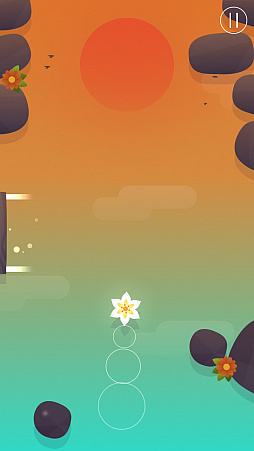 画像ギャラリー No.003のサムネイル画像 / 美しい風景を進む花に目を奪われる。iOS向けタップアクションゲーム「Float」を紹介する「(ほぼ)日刊スマホゲーム通信」第1380回