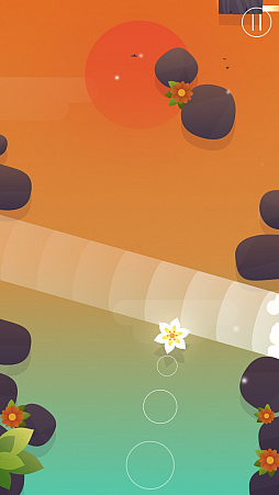 画像ギャラリー No.008のサムネイル画像 / 美しい風景を進む花に目を奪われる。iOS向けタップアクションゲーム「Float」を紹介する「(ほぼ)日刊スマホゲーム通信」第1380回