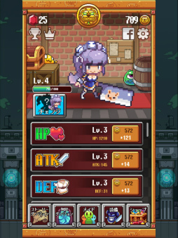 画像ギャラリー No.007のサムネイル画像 / 反射神経でスライムを叩け。スマホ向けRPG「メイドとスライム!勇者を救え!」を紹介する「(ほぼ)日刊スマホゲーム通信」第1427回