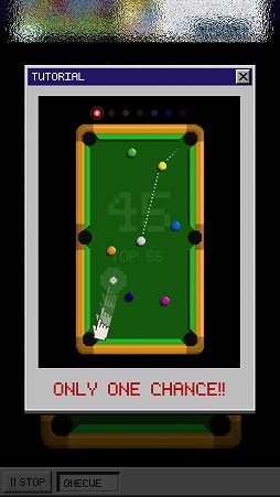 画像ギャラリー No.003のサムネイル画像 / シンプルなビリヤードゲーム「ONECUE」を紹介する「(ほぼ)日刊スマホゲーム通信」第1430回
