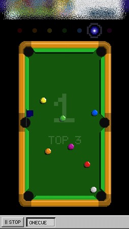 画像ギャラリー No.005のサムネイル画像 / シンプルなビリヤードゲーム「ONECUE」を紹介する「(ほぼ)日刊スマホゲーム通信」第1430回