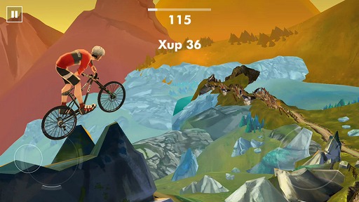 画像ギャラリー No.005のサムネイル画像 / マウンテンバイクで華麗なトリックを決める「Bike Unchained」を紹介する「(ほぼ)日刊スマホゲーム通信」第1456回