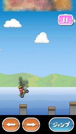 画像ギャラリー No.003のサムネイル画像 / スマホ向けアクションゲーム「トニーくんのバイクでウイリー」を紹介する「(ほぼ)日刊スマホゲーム通信」第1466回