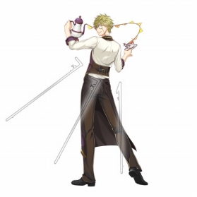 画像ギャラリー No.005のサムネイル画像 / 「千銃士」,イベント「高貴に働け! Café de Noble」が開催。LINEスタンプも無料配布中