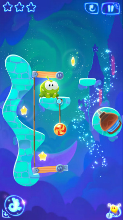 画像ギャラリー No.003のサムネイル画像 / 今度のロープは魔法たっぷり。スマホ向けパズル「Cut the Rope: Magic」を紹介する「(ほぼ)日刊スマホゲーム通信」第1475回