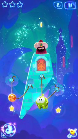 画像ギャラリー No.005のサムネイル画像 / 今度のロープは魔法たっぷり。スマホ向けパズル「Cut the Rope: Magic」を紹介する「(ほぼ)日刊スマホゲーム通信」第1475回