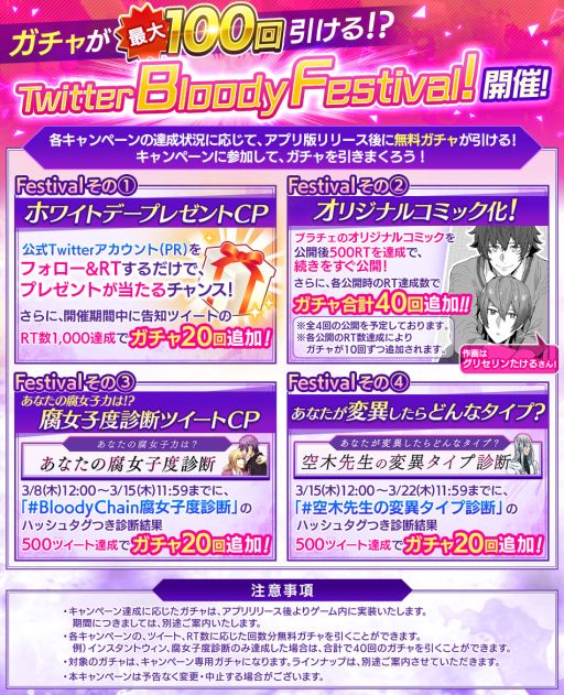 Bloody Chainץڡã˱ƥץۿ˥㤬Twitter Bloody Festival׼»