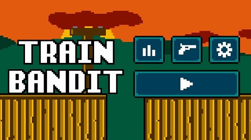 画像ギャラリー No.001のサムネイル画像 / 襲いかかる保安官を蹴散らそう。反射神経が求められるiOS向けアクション「Train Bandit」を紹介する「(ほぼ)日刊スマホゲーム通信」第1553回