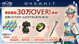 画像ギャラリー No.001のサムネイル画像 / 「OVERHIT」,サービス開始前日の5月28日に先行ダウンロードを開始。事前登録数は30万人を突破する