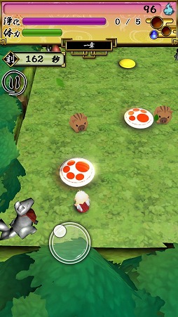 画像ギャラリー No.003のサムネイル画像 / 円盤を弾き飛ばして悪霊退治。「かんなぎ少女 〜和風吹っ飛ばしアクション〜」を紹介する「(ほぼ)日刊スマホゲーム通信」第1587回