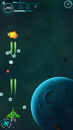 画像ギャラリー No.004のサムネイル画像 / SFC時代を思い出す。Android向けシューティング「Galaxy Under Fire」を紹介する「(ほぼ)日刊スマホゲーム通信」第1654回