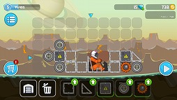 画像ギャラリー No.007のサムネイル画像 / オリジナルの車で難関コースに挑もう。「RoverCraft Space Racing」を紹介する「(ほぼ)日刊スマホゲーム通信」第1658回