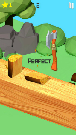 画像ギャラリー No.003のサムネイル画像 / マキ割りエンドレス! スマホ向けタップアクション「Chop It up」を紹介する「(ほぼ)日刊スマホゲーム通信」第1682回