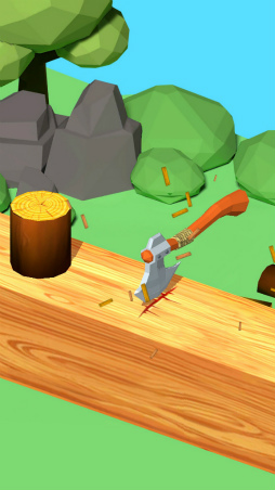 画像ギャラリー No.004のサムネイル画像 / マキ割りエンドレス! スマホ向けタップアクション「Chop It up」を紹介する「(ほぼ)日刊スマホゲーム通信」第1682回