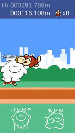 画像ギャラリー No.008のサムネイル画像 / 鮭パワーでスピードアップ! Android向けタップアクション「くまランナー」を紹介する「(ほぼ)日刊スマホゲーム通信」第1689回