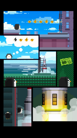 画像ギャラリー No.002のサムネイル画像 / ペンギンが宇宙からダイブ! Android向けアクション「I Wanna Fly」を紹介する「(ほぼ)日刊スマホゲーム通信」第1702回