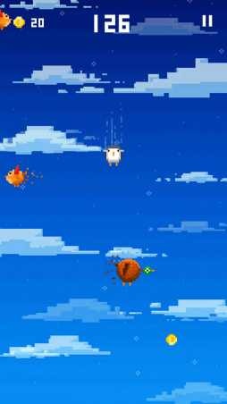 画像ギャラリー No.003のサムネイル画像 / ペンギンが宇宙からダイブ! Android向けアクション「I Wanna Fly」を紹介する「(ほぼ)日刊スマホゲーム通信」第1702回