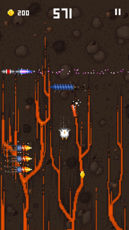 画像ギャラリー No.006のサムネイル画像 / ペンギンが宇宙からダイブ! Android向けアクション「I Wanna Fly」を紹介する「(ほぼ)日刊スマホゲーム通信」第1702回