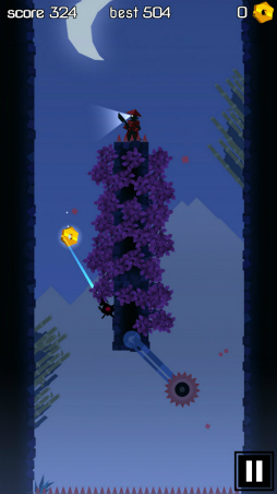 画像ギャラリー No.006のサムネイル画像 / 危険に満ちた塔を跳べ! スマホ向け忍者アクション「Ninja Tobu」を紹介する「(ほぼ)日刊スマホゲーム通信」第1726回