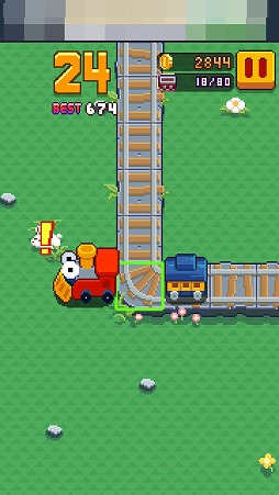画像ギャラリー No.003のサムネイル画像 / 線路は続くよどこまでも。スマホ向けアクション「Infinite Train」を紹介する「(ほぼ)日刊スマホゲーム通信」第1731回